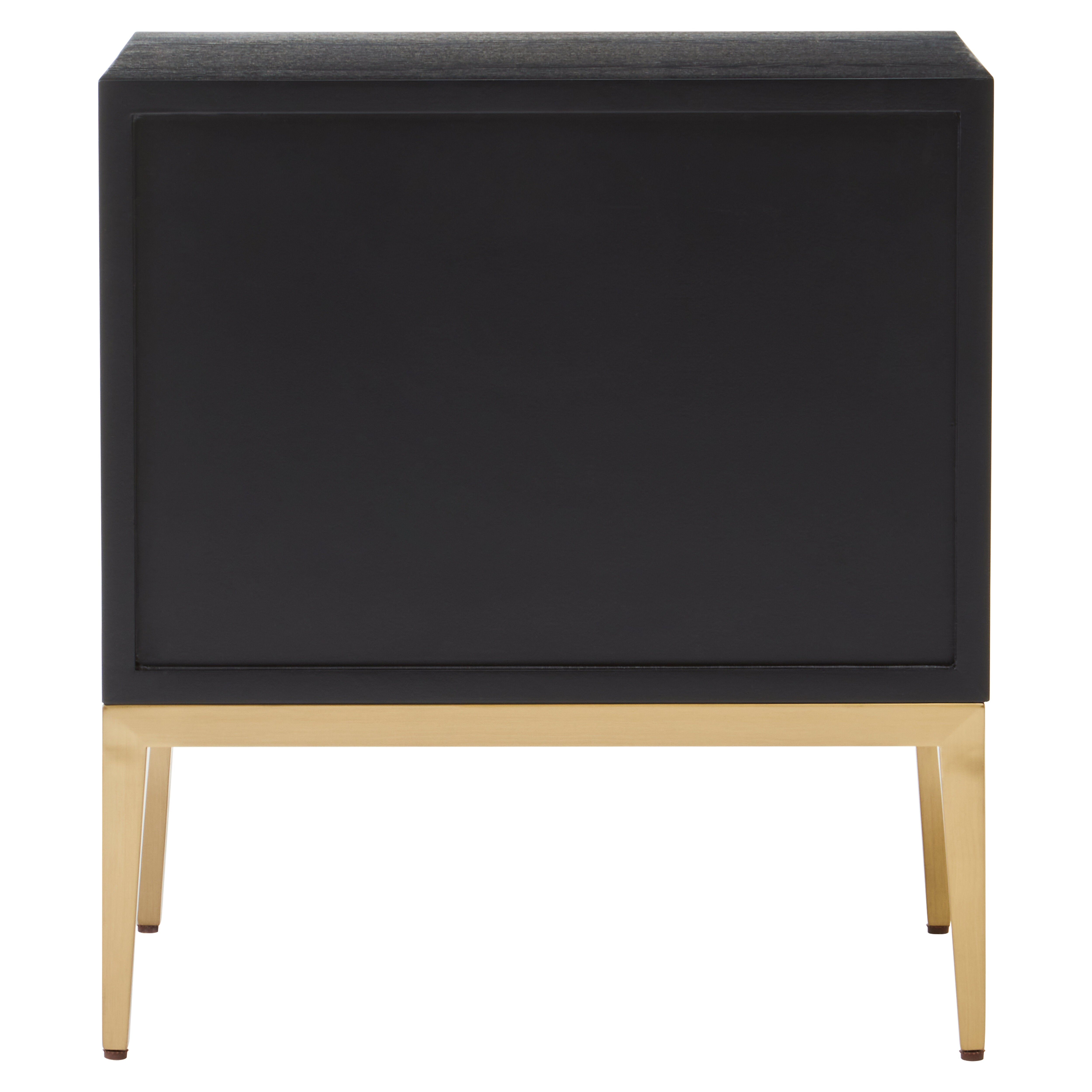Roselle Grey Faux Shagreen Side Table | 2 Drawers